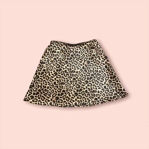 silk cheetah skirt!!